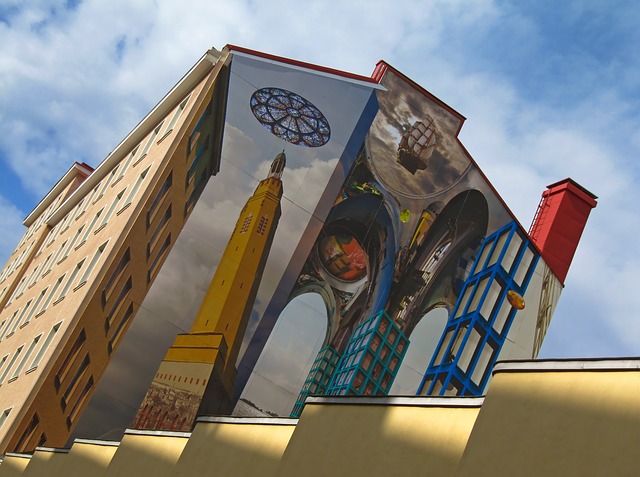 Mural en Edificio Trampantojo