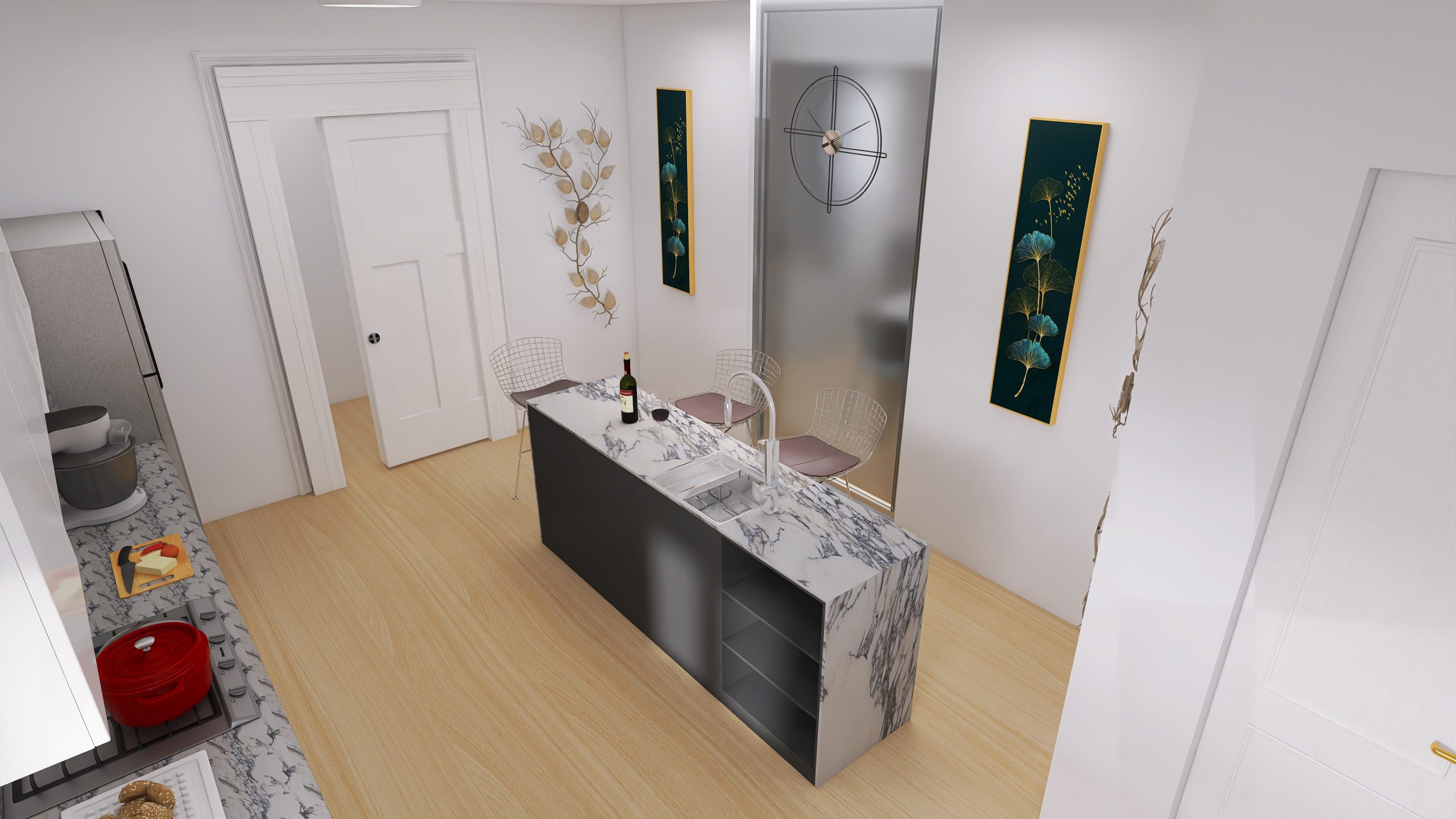 Simulación 3D 3 Cocina-122