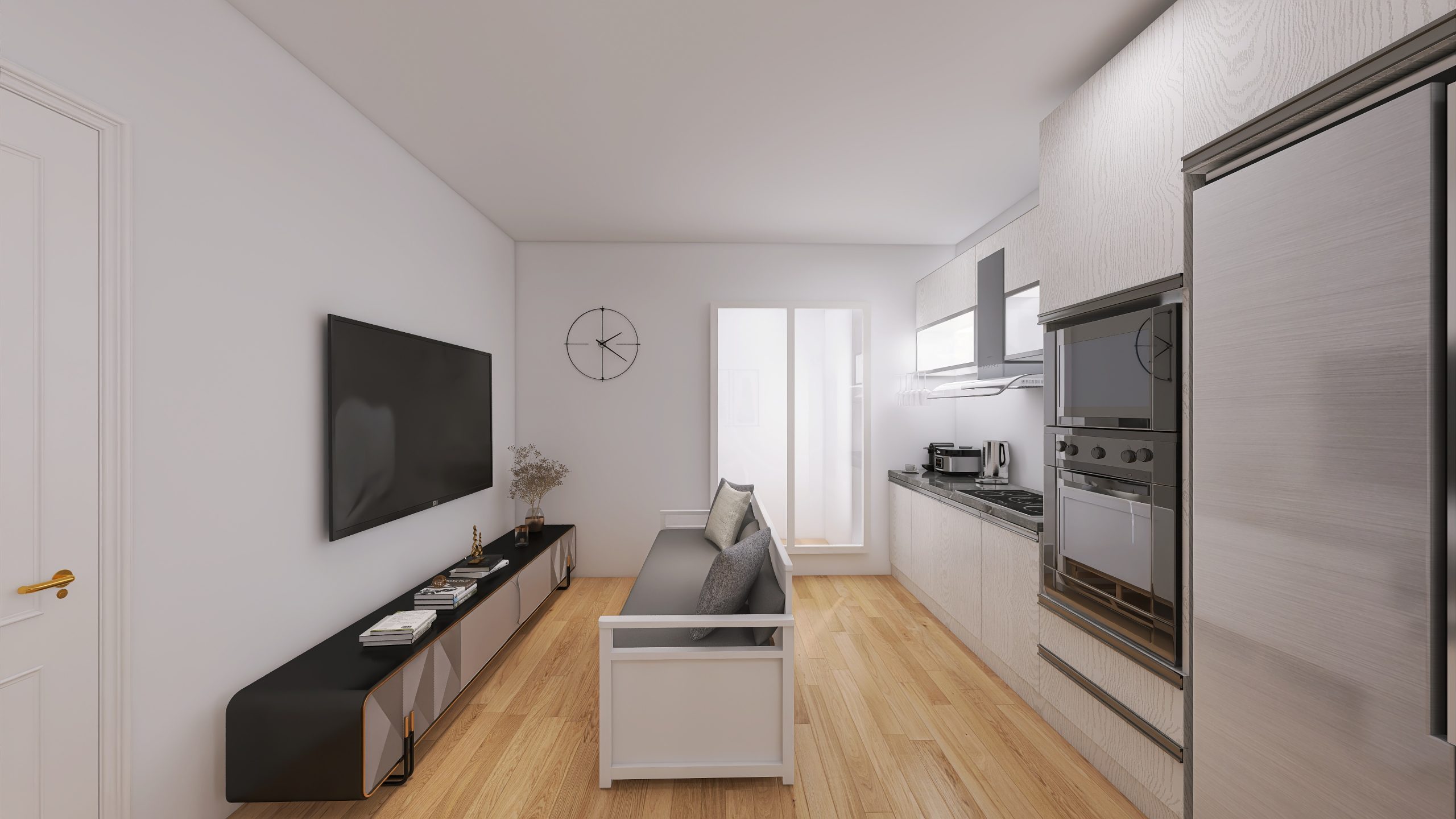 Simulación 3D 9 Plano Reformado Reina Victoria_Living and Dining Room-19